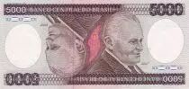 Brasil 5000 Cruzeiros - Castello Branco - ND (1984) - Serial BA - P.202c