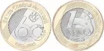 Brasile 1 Real - 60 Years of Central Bank - 2025 - Bim&eacute;tal