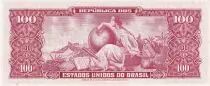 Brasile 10 Centavos on 100 Cruzeiros - Dom Pedro II - ND (1966-1967) - Serial 661A - P.185a