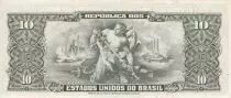 Brasile 10 Cruzeiros - Getulio Vargas - ND (1962) - Serial 2462A - P.177a