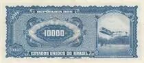 Brasile 10 New Cruzeiros out of 10 000 Cruzeiros - Santos-Dumont - 1966 - Series 2384