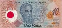 Brasile 10 Reais - 500th anniversary of Brasil - Polymer - 2000 - VF - P.248a