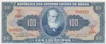 Brasile 100 Cruzeiros - Dom Pedro II - ND (1944) - Serial 1430 - 1st estampa