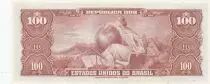 Brasile 100 Cruzeiros - Dom Pedro II - ND (1944) - Serial 1430 - 1st estampa