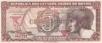 Brasile 5 Cruzeiros - Boat - N�nuphar - ND (1961-1962) - P.166b