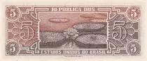 Brasile 5 Cruzeiros - Boat - N&eacute;nuphar - ND (1961-1962) - P.166b