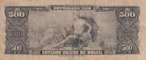Brasile 50 Centavos on 500 Cruzeiros - D. Joao VI - ND (1967) - Serial 1493A - P.186