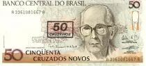 Brasile 50 Cruzados Novos Novos, C. Drummond de Andrade