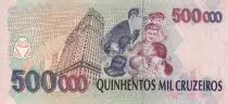 Brasile 500000 Cruzeiros - Mario de Andrade - 1993 - P.236c