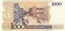Brasilien 1 Cruzado Novo - Machado de Assis - View of Rio in 1905 - 1989 - Series B-A