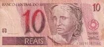 Brasilien 10 Reais - Liberty - Arara - 1998 - Letter B - F - P.245