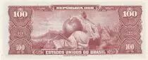 Brasilien 100 Cruzeiros - Dom Pedro II - ND (1961) - Serial 992A - P.170a