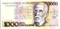 Brasilien 1000 Cruzados  -  J Machado, Vue de Rio - 1988