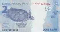 Brasilien 2 Reais Liberty - Turtles 2010 (2019)  - Prefix GB - UNC