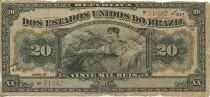 Brasilien 20 Mil Reis Reis, Woman seated