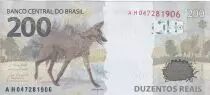 Brasilien 200 Reais - Republic - Wolf - 2020 - UNC - P.NEW