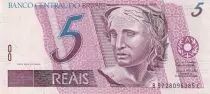 Brasilien 5 Reais - Liberty - Great Egret - ND (1997) - P.244h