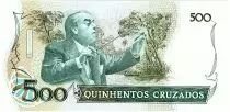 Brasilien 500 Cruzados Villa Lobos - 1988