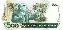 Brasilien 500 Cruzados Villa Lobos - 1988