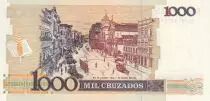 Brazil 1 Cruzado novo on 1000 Cruzados  - Machado de Assis - ND (1989) - Rare serial number - P.216a