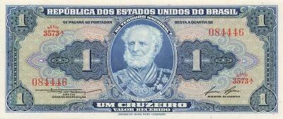 Brazil 1 Cruzeiro - ND (1958) - P.150d