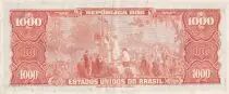 Brazil 1 Cruzeiro novo on 5000 Cruzeiros - Pedro A. Cabral - ND (1966-1967) - Serial 2097 - P.187b
