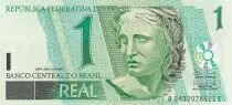Brazil 1 Real - Liberty - Beija Flor - ND (2003) - Serial AC - P.251