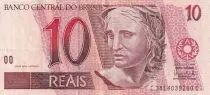 Brazil 10 Reais - Liberty - Arara - ND (1997)  - P.245