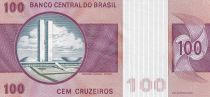 Brazil 100 Cruzeiros - Floriano Peixoto - Brasilia - ND (1970-198) - P.195a