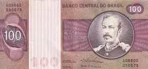 Brazil 100 Cruzeiros - Floriano Peixoto - ND (1974) - Serial A - P.195aA