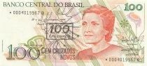 Brazil 100 Cruzeiros - ND (1990) - Replacement - P.224