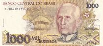 Brazil 1000 Cruzeiros - Candido Rondon - Childs - ND (1990) - Serial A-A - P.231b