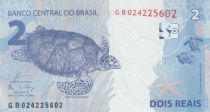 Brazil 2 Reais Liberty - Turtles 2010 (2019)  - Prefix GB - UNC