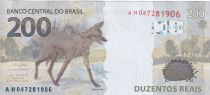 Brazil 200 Reais - Republic - Wolf - 2020 - UNC - P.NEW