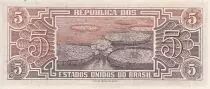 Brazil 5 Cruzeiros - Boat - N&eacute;nuphar - ND (1961-1962) - Serial 104 - P.166b