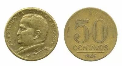 Brazil 50 Centavos General Eurico Gaspar Dutra
