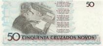 Brazil 50 Cruzeiros - ND (1990) - Replacement - P.223