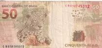 Brazil 50 Reais - Liberté - Jaguar - ND (2017) - P.256