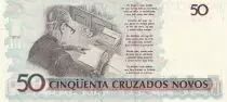 Brazil 500 Cruzados Novos - Drummond de Andrade - ND (1990) - Replacement * - P.233r