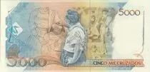 Brazil 5000 Cruzados Candido Portinari - C. Portinari painting - 1989 Serial A 2671