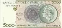 Brazil 5000 Cruzeiros - Republic - 1990 - Series A-B