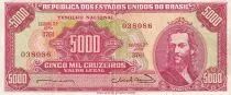 Brazil 5000 Cruzeiros - Tiradentes - 1963 - P.182a