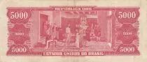 Brazil 5000 Cruzeiros - Tiradentes - 1965 - Serial 483