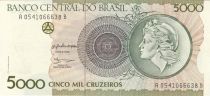 Brazil 5000 Cruzeiros Liberty - 1990 Serial A.0541