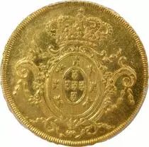 Brazil John VI - 6 400 Gold Reis - 1812 R Rio