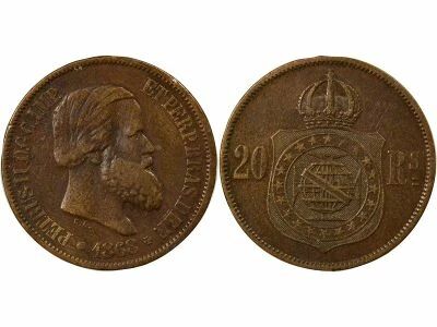 Brazil Pedro II - 20 Reis - 1868