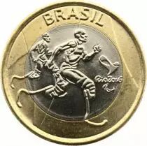 Brésil 1 Real Jeux Olympique de 2016 - Handisport - 2015