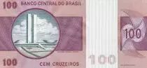 Brésil 100 Cruzeiros - Floriano Peixoto - Brasilia - ND (1970-198) - P.195a