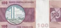 Br&eacute;sil 100 Cruzeiros - Floriano Peixoto - ND (1974) - S&eacute;rie A - P.195aA