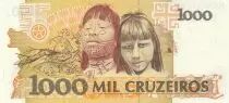 Brésil 1000 Cruzeiros - Candido Rondon - Enfants - 1991 - Série A-A
